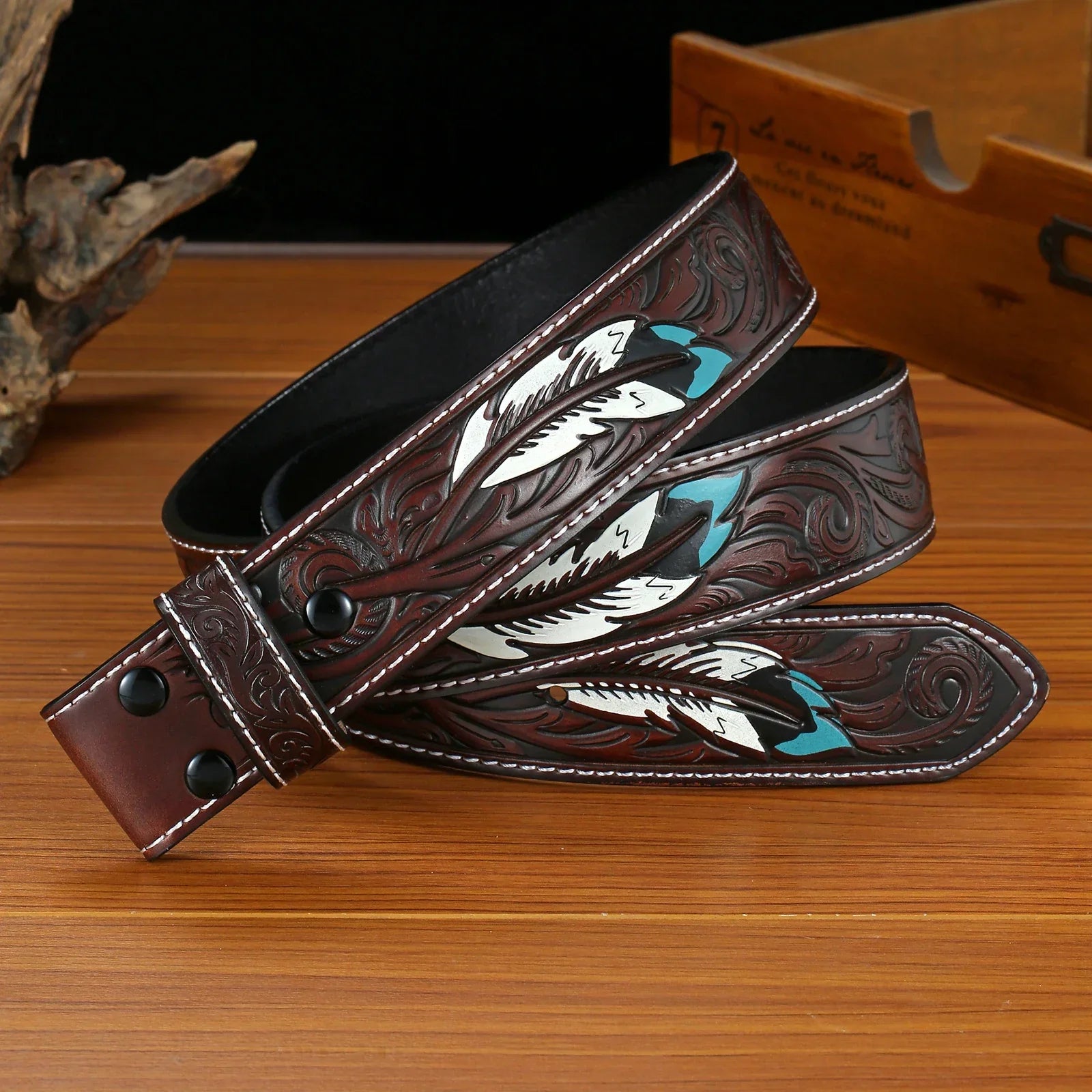 Cinto de Couro Western sem Fivela (3 opções) - Esporatto