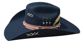 Chapeu 3 Cravos Americano Preto